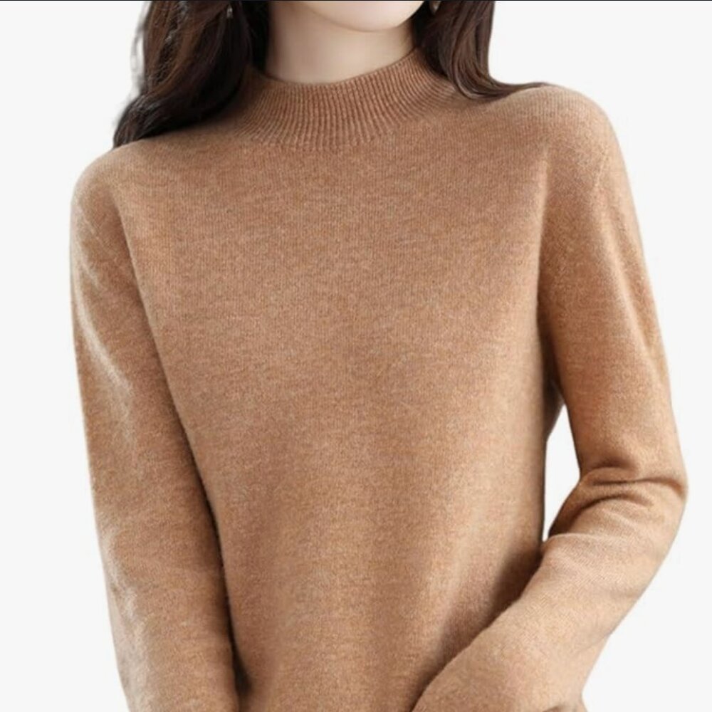 Cashmere Sweaters for Women - Camel - Small